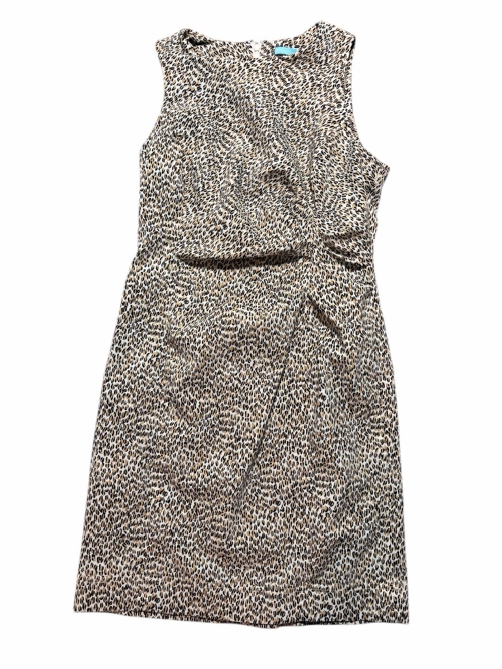 J. McLaughlin Animal Cheetah Print Sheath Dress Size 8
